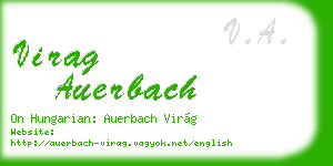 virag auerbach business card